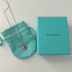 Hot pink Tiffany & Co necklace